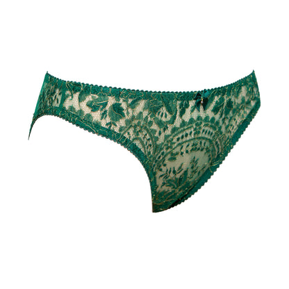 Emerald French Lace Knicker & Choker Gift Set