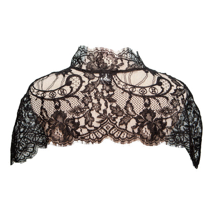 Jet French Lace Capelet