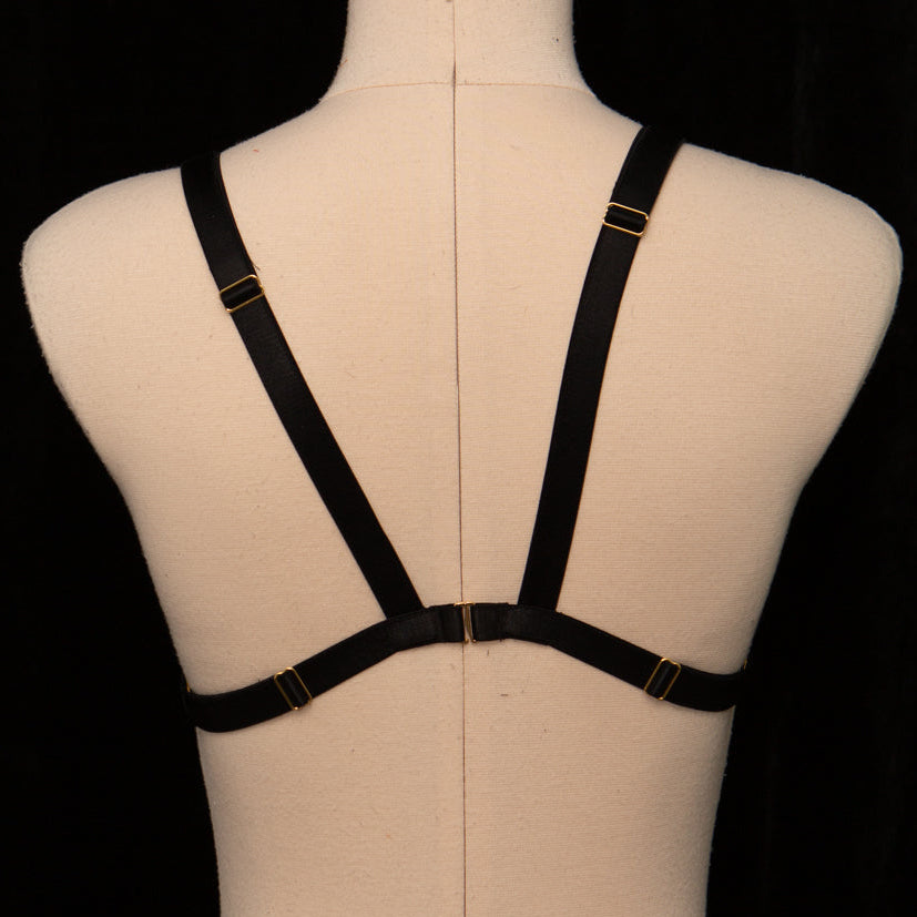 SAMPLE Patreon 2025 Silk Lace Triangle Bralet - Size UK 10 Only