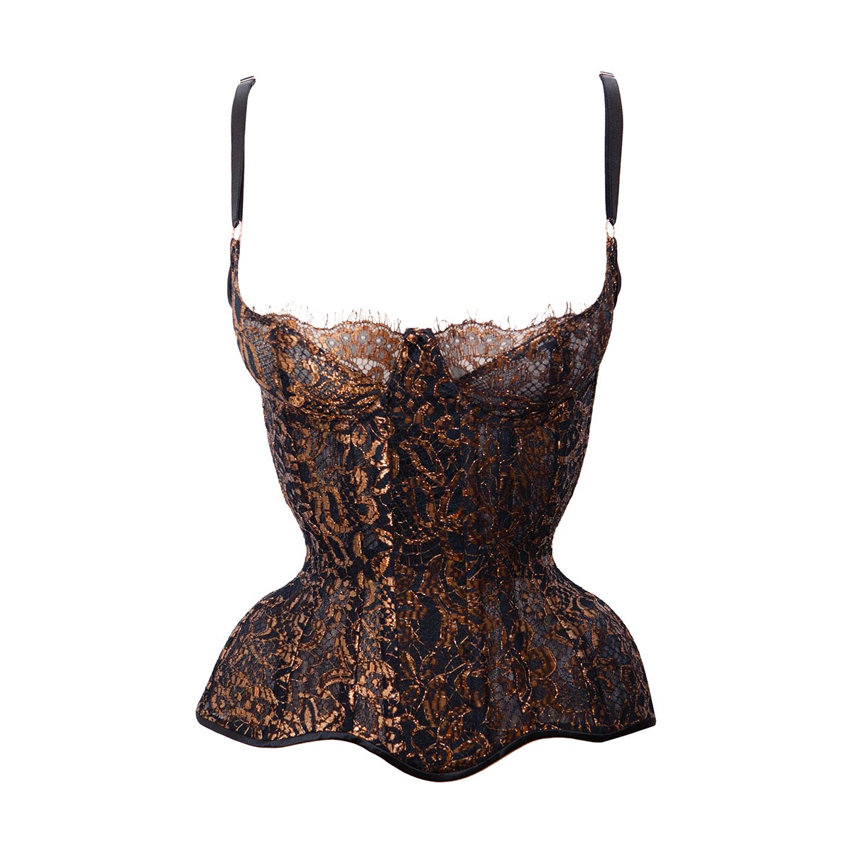 Silk Satin And Velvet Maternity Corset With Flossing Embroidery By La Huri