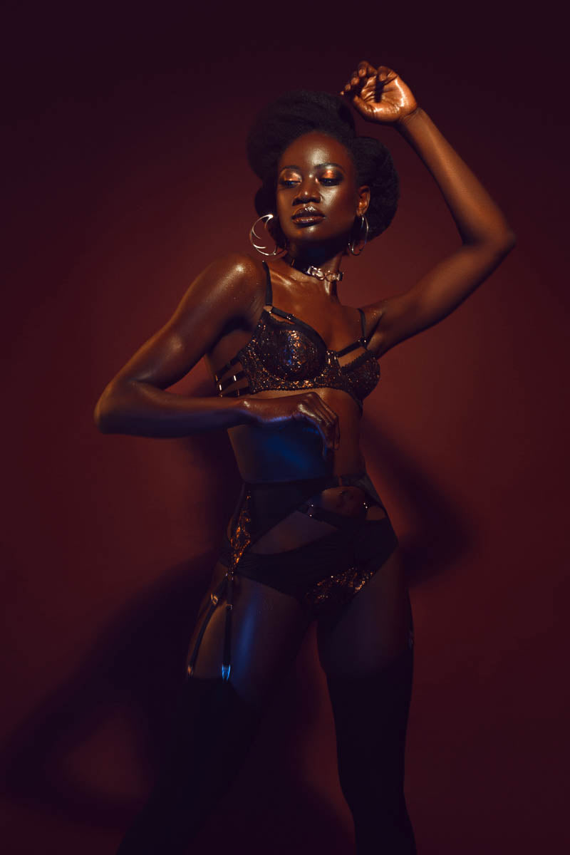 Ara Copper Low Rise Harness Brief - Made To Order