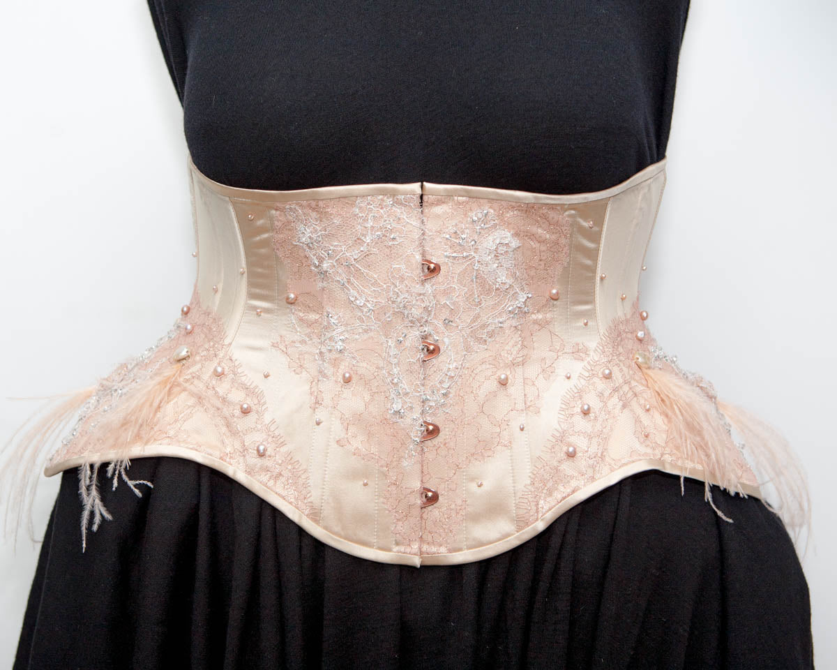 Corset with Leavers Lace