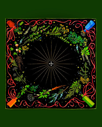 'Abortifacients' - Silk Scarf By Logandria