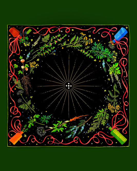 'Abortifacients' - Silk Scarf By Logandria