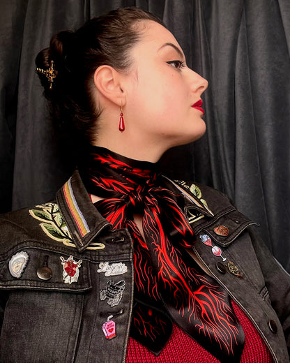 'Circulatory System' Cravat - Silk Scarf By Logandria