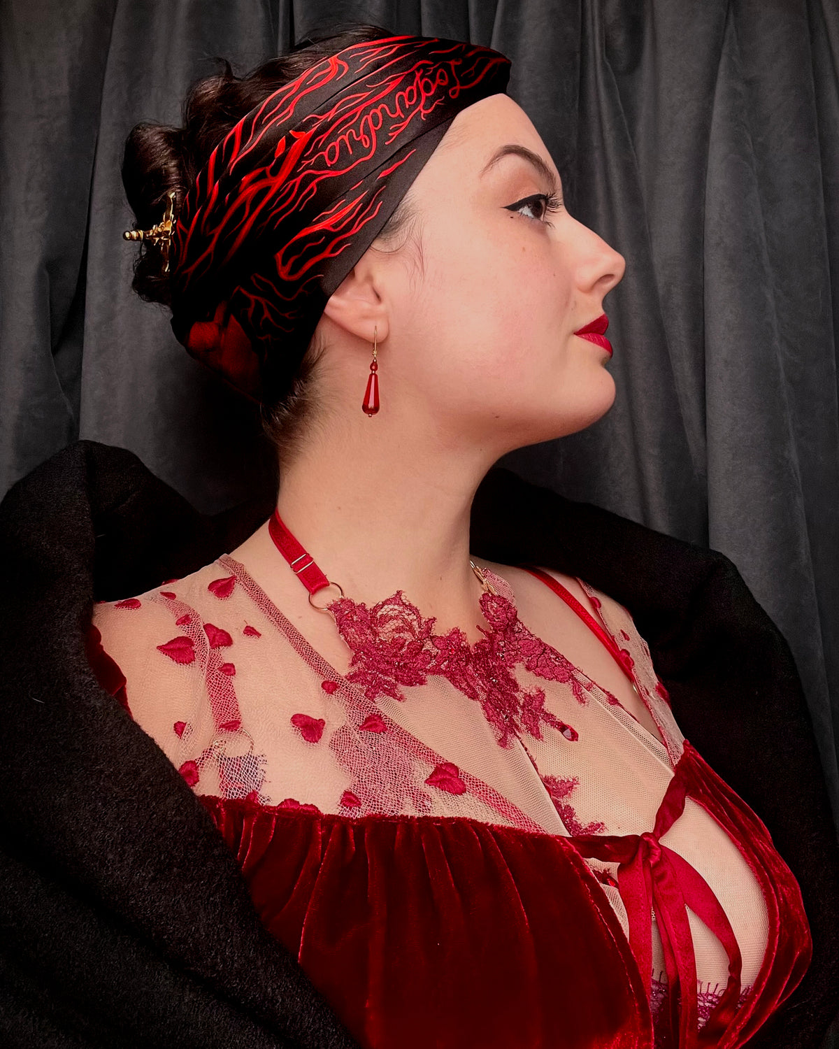 'Circulatory System' Cravat - Silk Scarf By Logandria