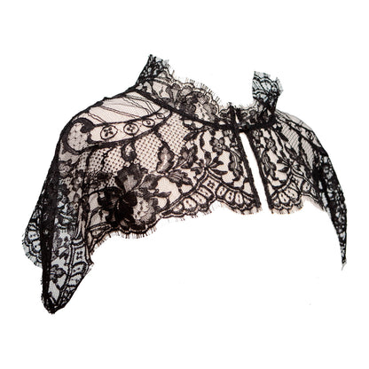 Jet French Lace Capelet