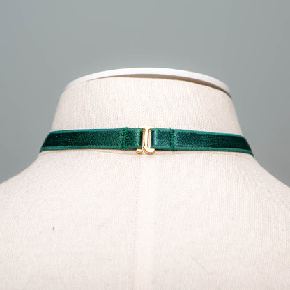Emerald French Lace Knicker & Choker Gift Set