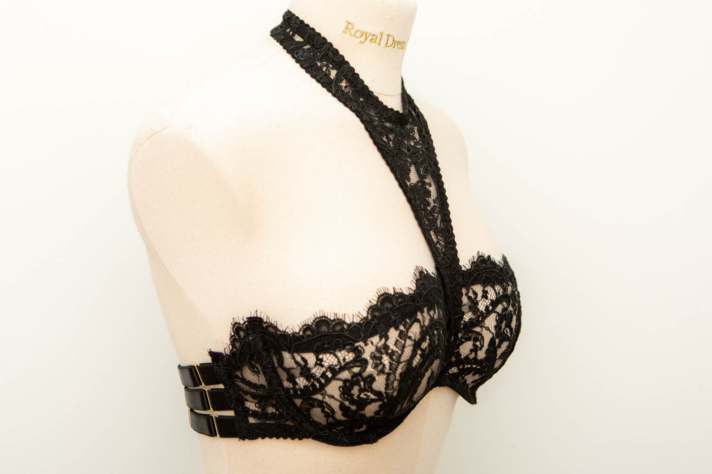 SAMPLE Corded Lace Harness Bandeau Bra - KL 10 - 30DD/32D/34C/36B ONLY
