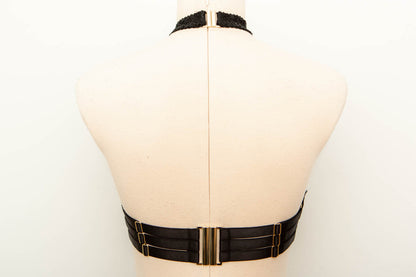 SAMPLE Corded Lace Harness Bandeau Bra - KL 10 - 30DD/32D/34C/36B ONLY