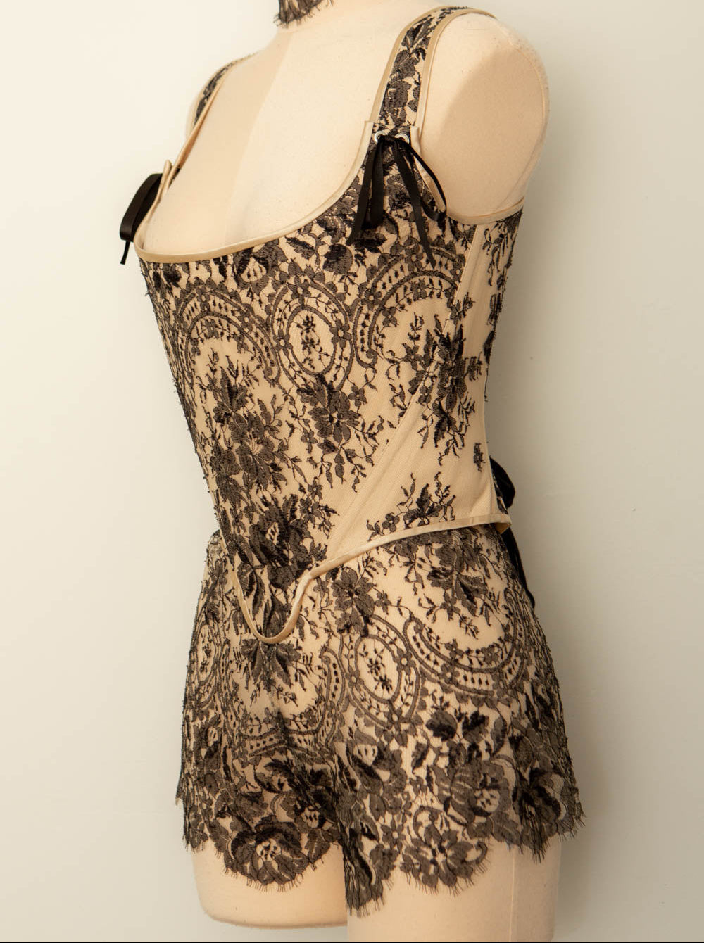 SAMPLE Patreon 2024 Chantilly Lace Stays & Tap Pants - Size UK 10 Only