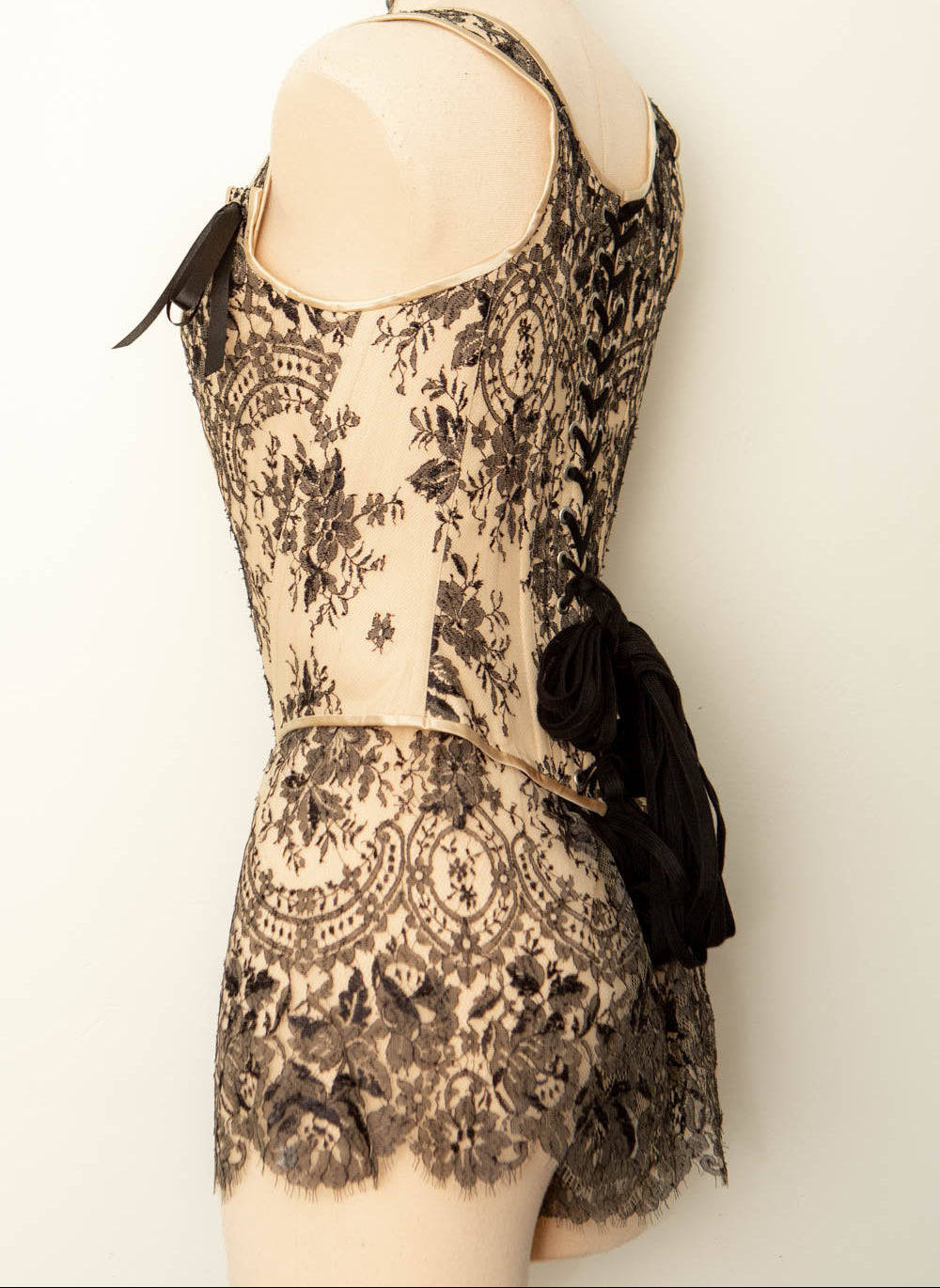 SAMPLE Patreon 2024 Chantilly Lace Stays & Tap Pants - Size UK 10 Only