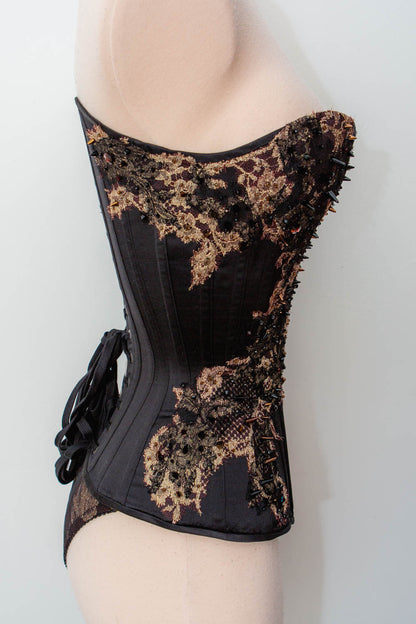 'Aske' Silk Overbust Corset