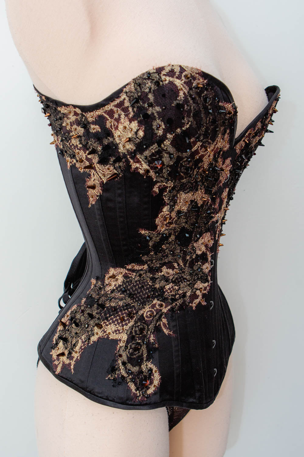 'Aske' Silk Overbust Corset