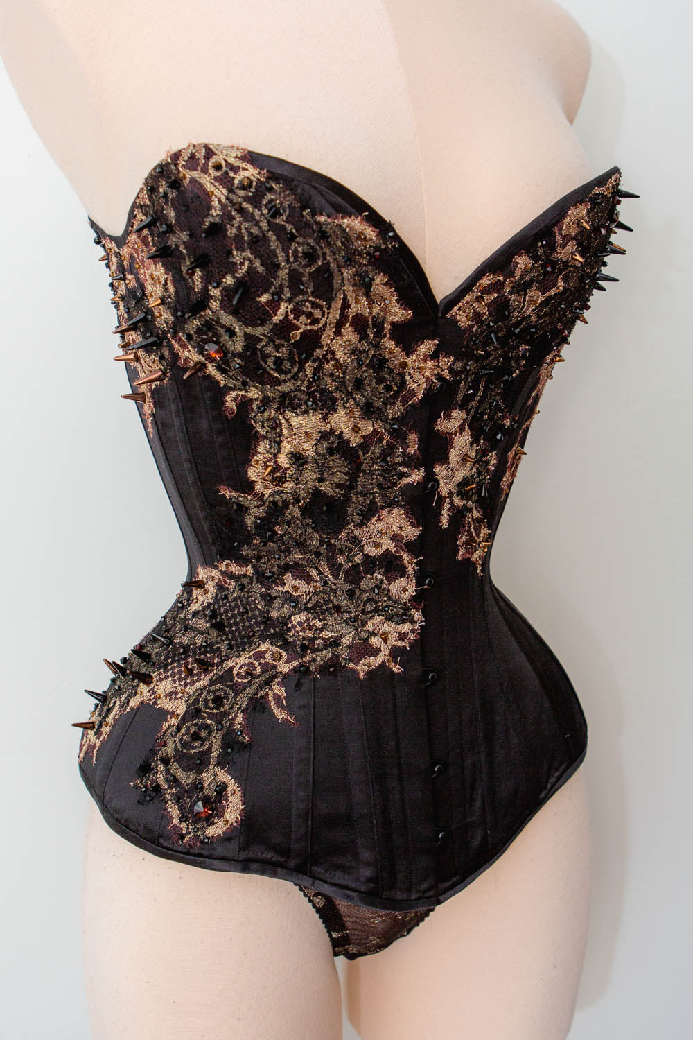 'Aske' Silk Overbust Corset