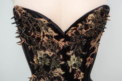'Aske' Silk Overbust Corset
