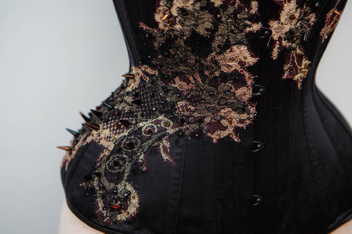 'Aske' Silk Overbust Corset