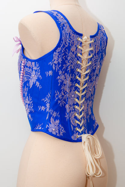 Saphir Lace & Silk Stays - UK 10 Only