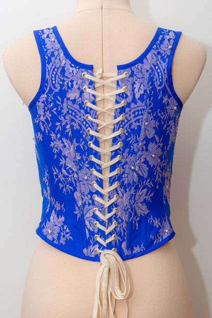 Saphir Lace & Silk Stays - UK 10 Only