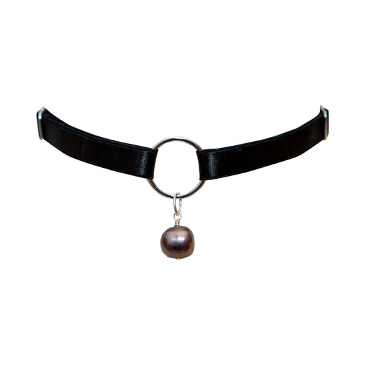 Nelisa Silver Peacock Pearl Choker