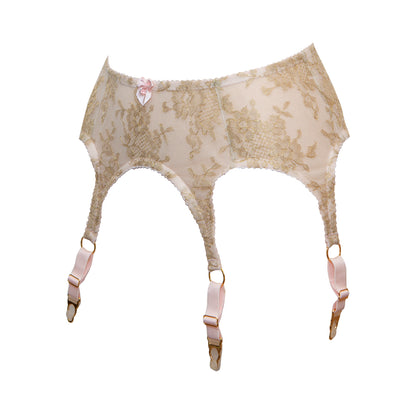 Dorée French Lace 6 Strap Suspender Belt - Made To Order