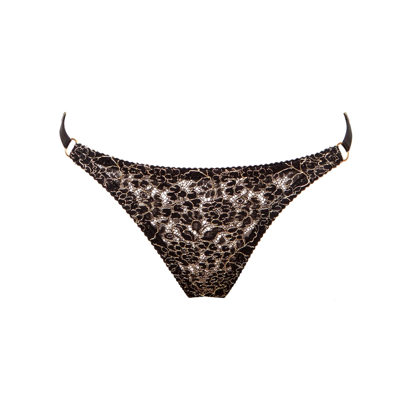 Filigrane Metallic English Lace String Thong - Made To Order