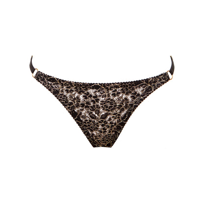 Filigrane Metallic English Lace String Thong - Made To Order
