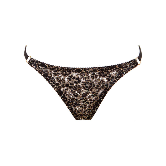Filigrane Metallic English Lace String Thong - Made To Order
