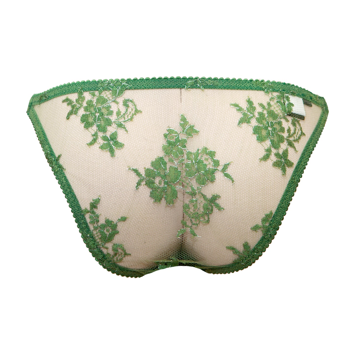 Émeraude Beaded Lace Tanga Briefs