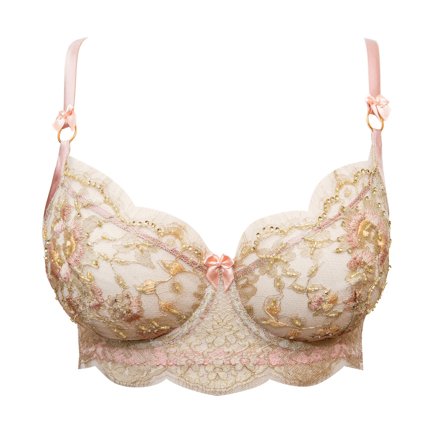 Titania Beaded French Lace Bra