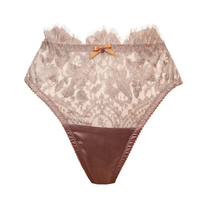Antoinette French Lace High Leg Briefs - Made To Order