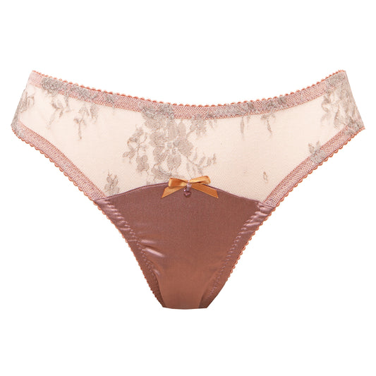 Antoinette French Lace Low Rise Briefs - Made To Order