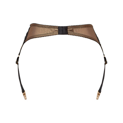 Ara Gold French Lace 6 Strap Suspender Belt - Made To Order