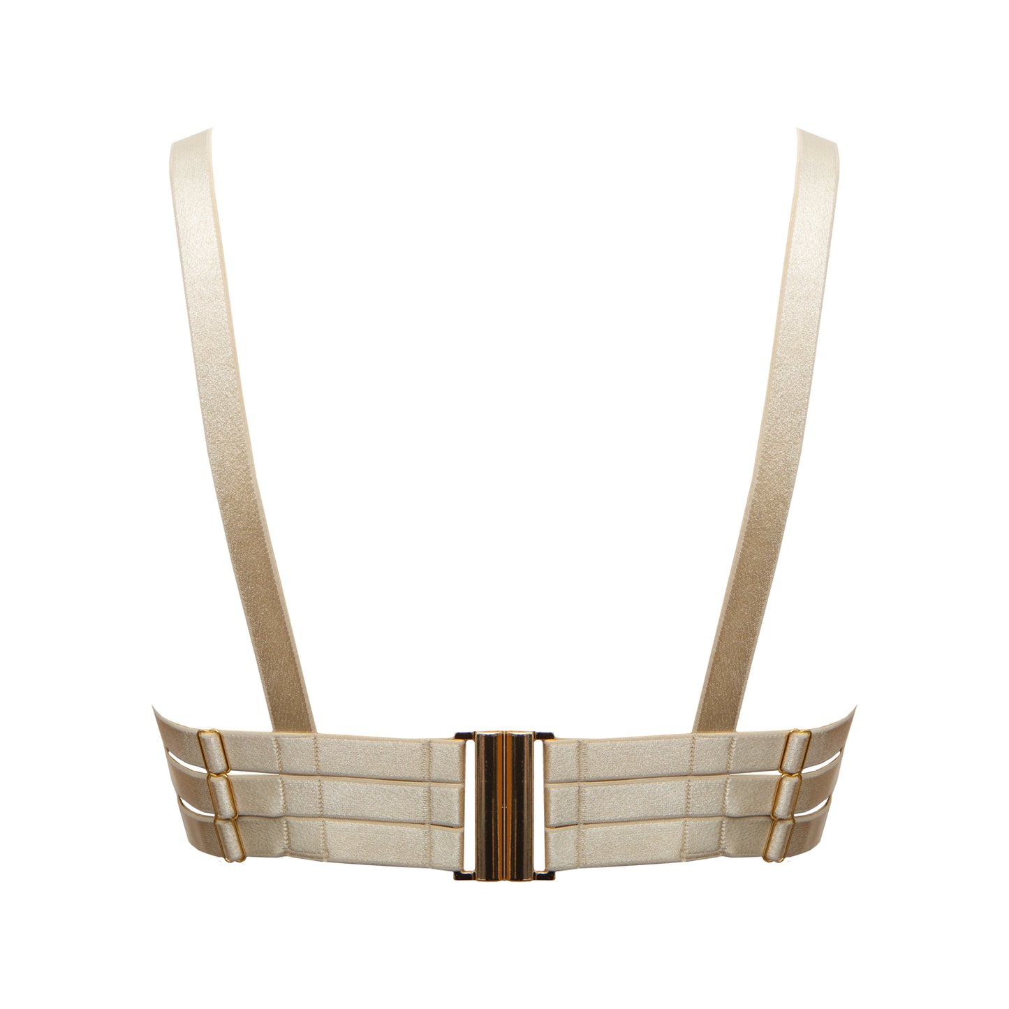 Hecate Crème Perlée Beaded Lace High Neck Bra - Made To Order