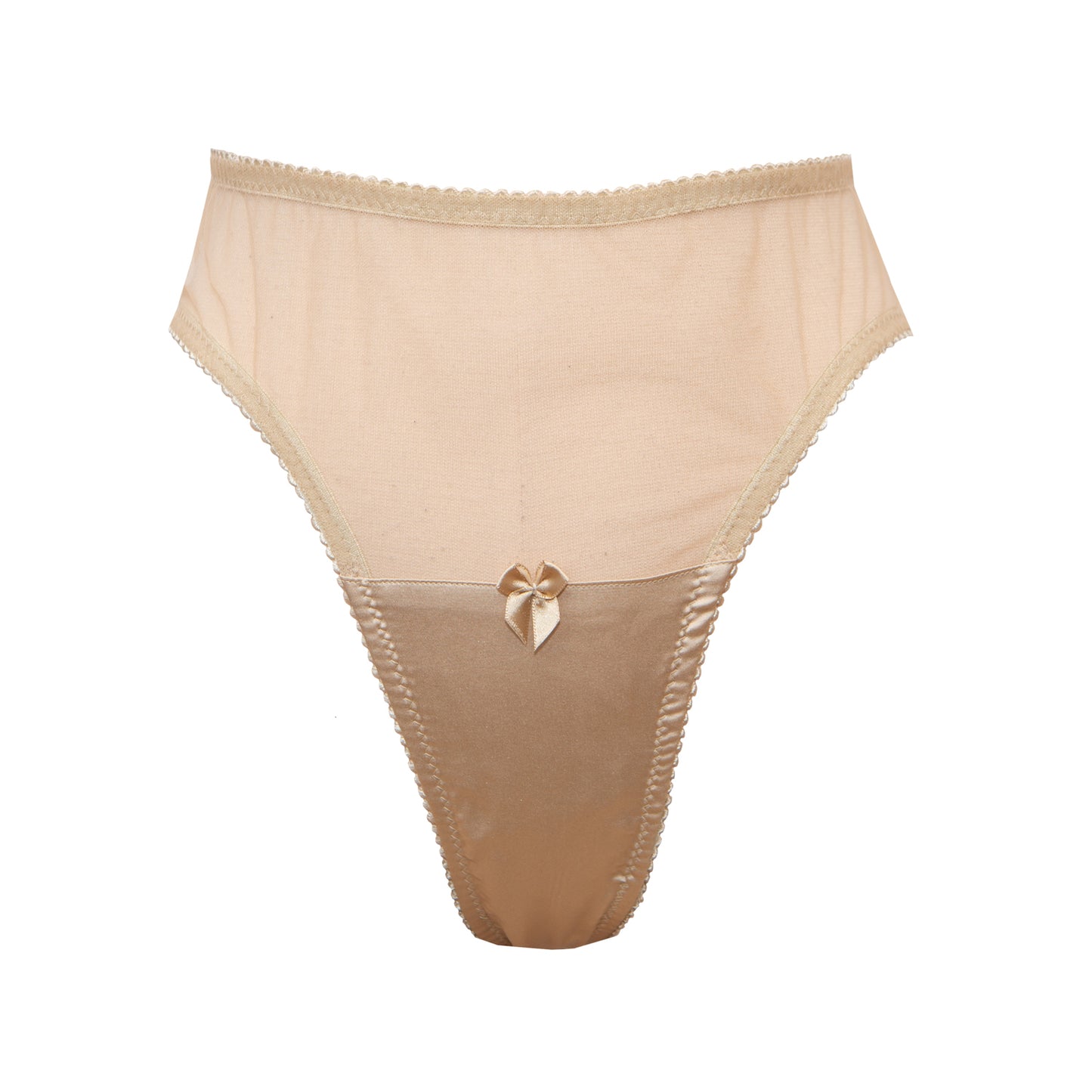 Hecate Crème High Leg Briefs - Made To Order