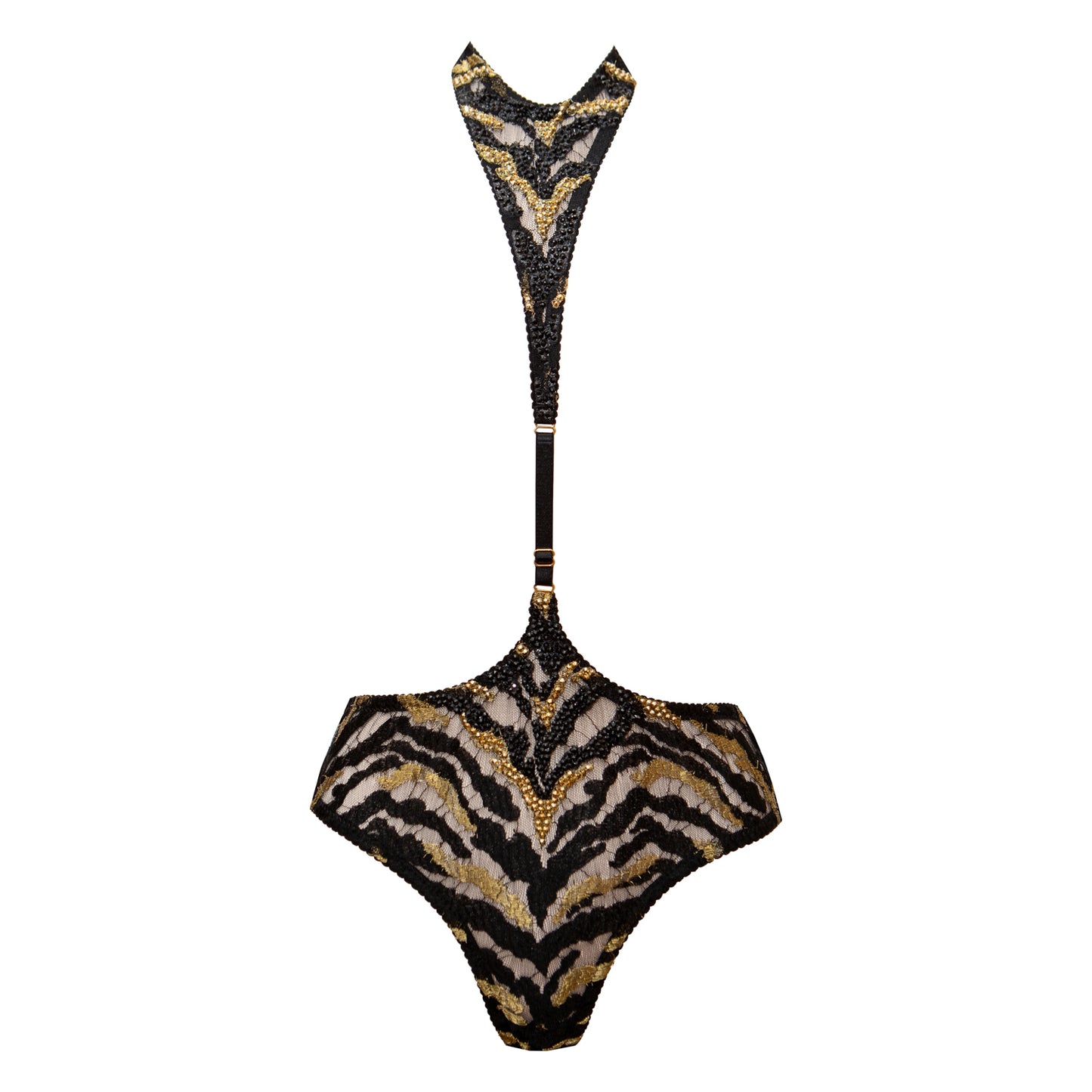 Tigresse French Lace Playsuit - Luxe Embellished - Made To Order