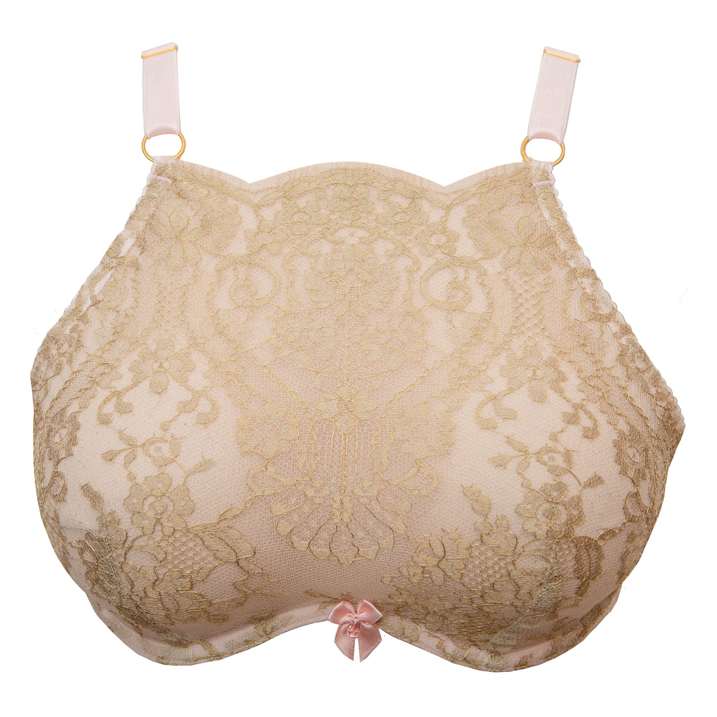 Dorée French Lace High Neck Monowire Bra