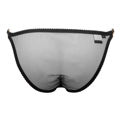 Basic Tulle & Silk Tanga Briefs