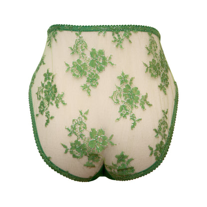 Émeraude French Lace High Leg Briefs