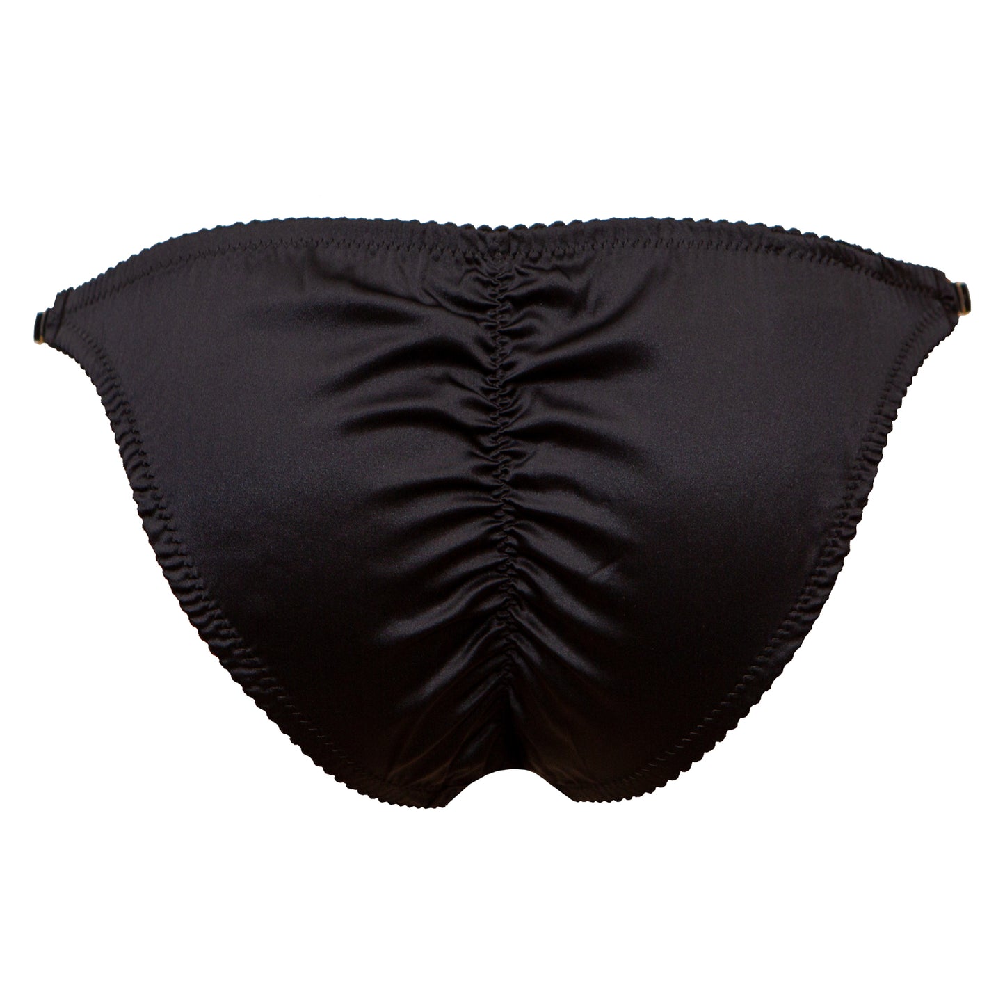 Cassiopeia French Lace Low Rise Tanga Briefs - Onyx