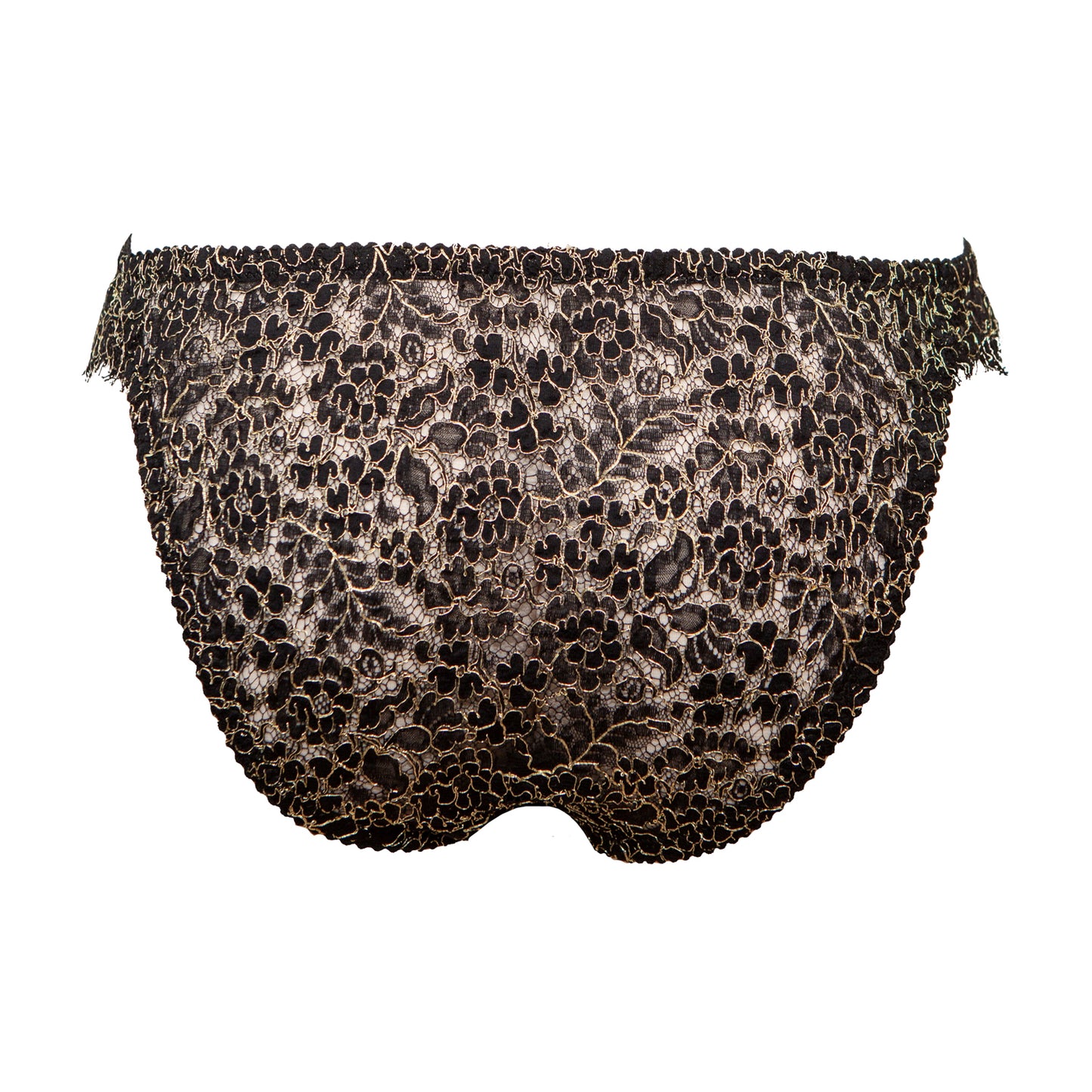 Filigrane Metallic English Lace Skirted Briefs - Made To Order