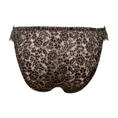 Filigrane Metallic English Lace Skirted Briefs - Made To Order