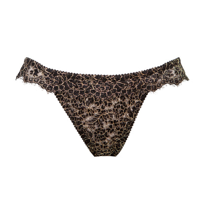 Filigrane Metallic English Lace Skirted Briefs - Made To Order