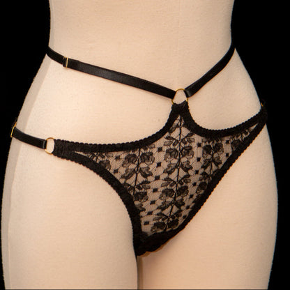 Patreon 2025 Silk Lace Harness Thong - Size UK 12 Only