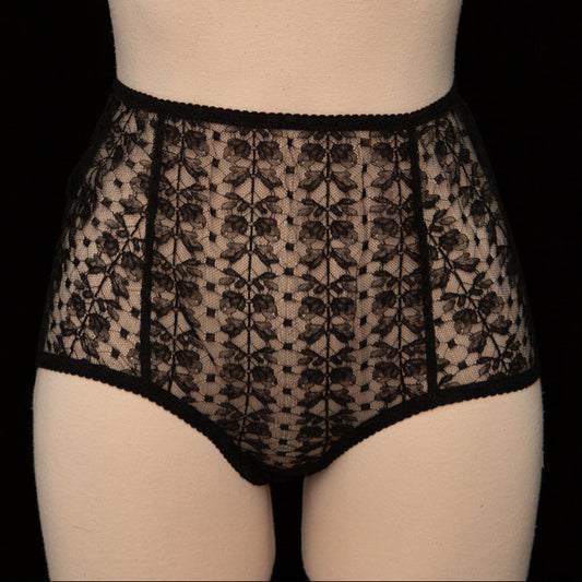 SAMPLE Patreon 2025 Silk Lace Full Cut Briefs - Size UK 12 only