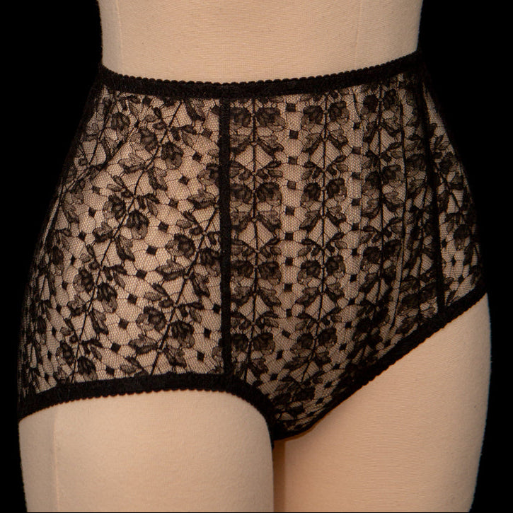 SAMPLE Patreon 2025 Silk Lace Full Cut Briefs - Size UK 12 only