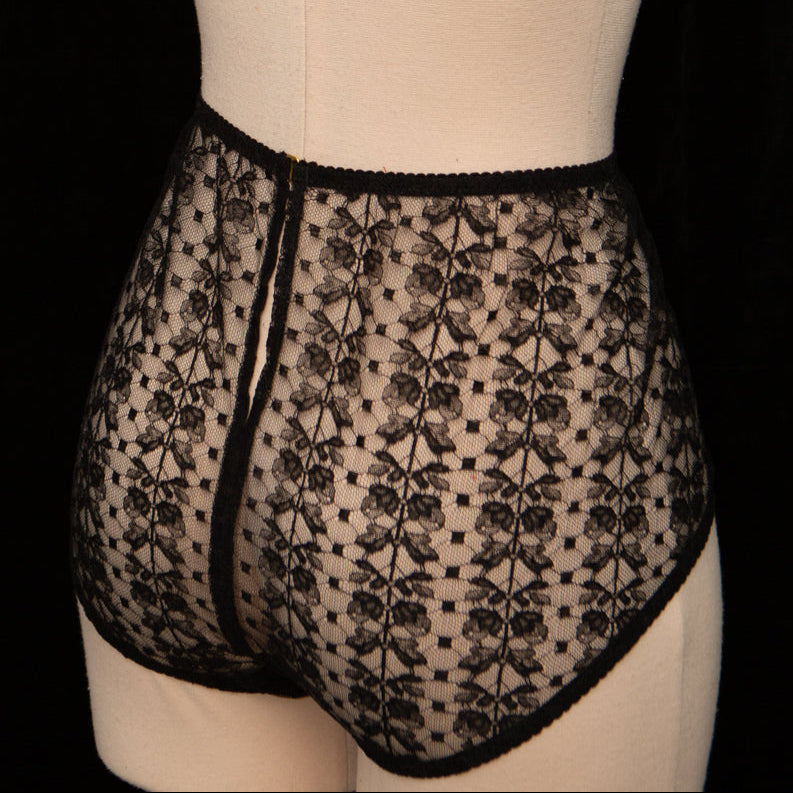 SAMPLE Patreon 2025 Silk Lace Full Cut Briefs - Size UK 12 only