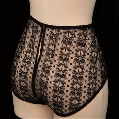SAMPLE Patreon 2025 Silk Lace Full Cut Briefs - Size UK 12 only