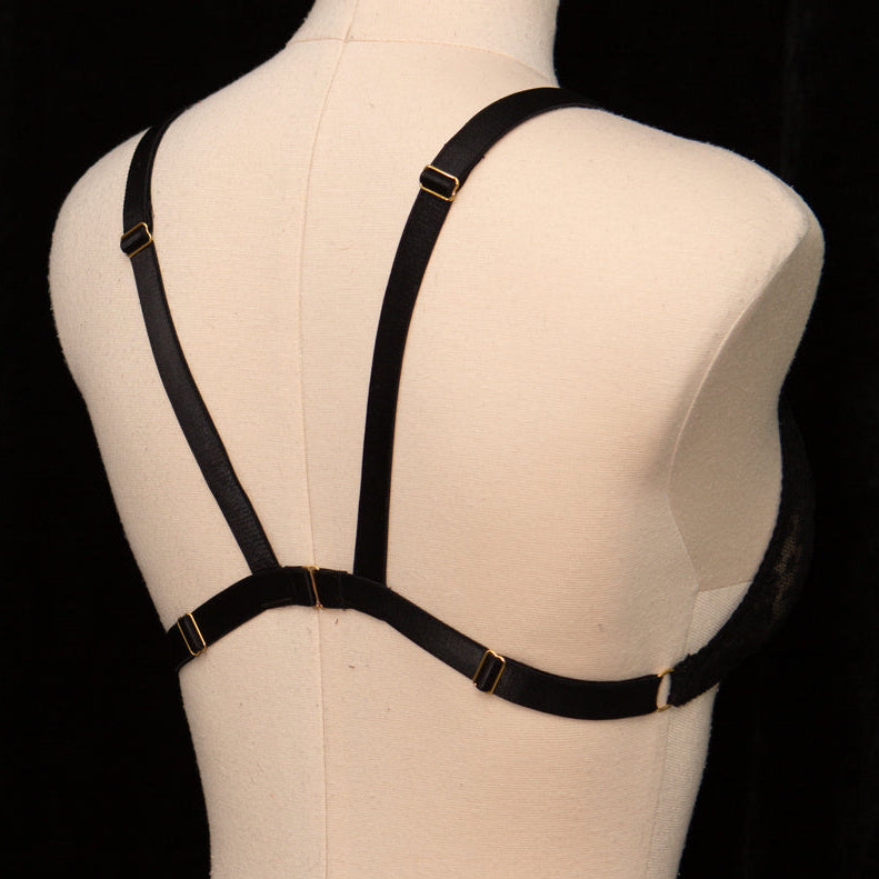 SAMPLE Patreon 2025 Silk Lace Triangle Bralet - Size UK 10 Only