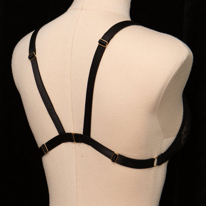 SAMPLE Patreon 2025 Silk Lace Triangle Bralet - Size UK 10 Only